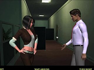 office party ends with cumshot on shaved pussy