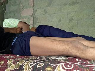 Indian bhabhi gets dominated in dorm, roommate puts dick in her mouth.