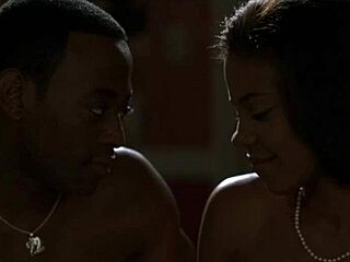 Sanaa Lathan gets nude and gives a blowjob in Love 2001.