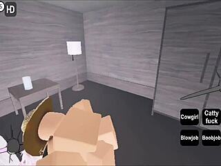 Roblox character engages in intimate moment with cute girl