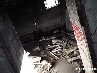 Slim teen megan venturi gets banged in an abandoned hospital, with blowjob, deepthroat, and cumshot.