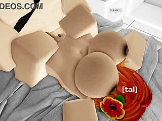 Cute Roblox Girl's Pussy Destroyed in Cumshot Scene