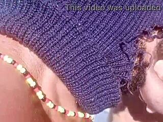 Muscular lifeguard at the beach dunes turns into a submissive partner.