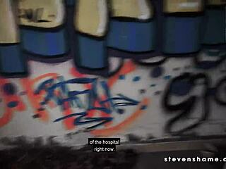 Slim teen megan venturi gets banged in an abandoned hospital, with blowjob, deepthroat, and cumshot.