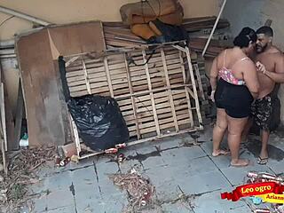Chubby Latina Gives Ass To Brother-In-Law In Abandoned House