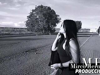 sofia mayers enjoys sweet quickie encounter on the shore