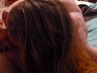 i'm sucking this sexy redhead's cock deep, teasing and licking balls