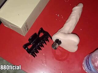 At night, my stepsister lets me play with her huge pussy while flashing big tits.