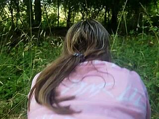 Oh wow, we're fucking this bitch outside with a monster cock pounding her pussy hard