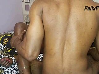 amateur ebony skinny babe sneaks into bedroom for missionary fuck with step brother. tight pussy grips big cock