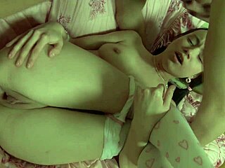 Beautiful Brunette Teen Fucking in Cowgirl with Fishnets and Anal 😍