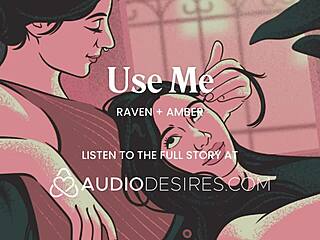 tying up my girlfriend for some teasing with the vibrator in our lesbian bdsm roleplay, all about orgasm denial and cuffs