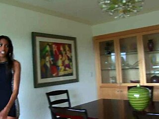 skinny ebony chick gets rough quickie with clothes ripped and wet pussy orgasm