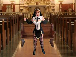 Granny nun mary carmen, lick my pussy now?