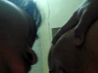 Cheating wife gets ass rimmed and creampied by friend