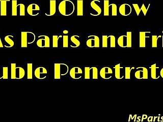 The joi show features double penetration