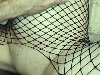 Wife, are you ready for anal in fishnets?
