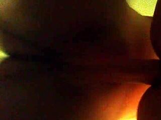 bareback doggystyle fucking in living room quickie with bent over action.