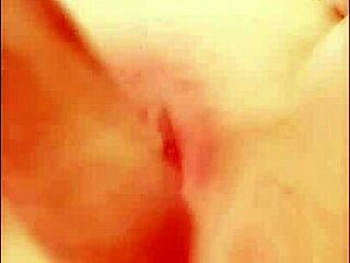 Watch this sloppy wet dildo fucking on cell phone!