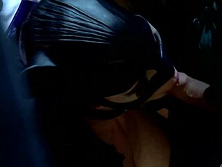 katwoman jennifer dark prowls into a prison cage 3way