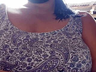 horny neighbor teasing with her pussy pov