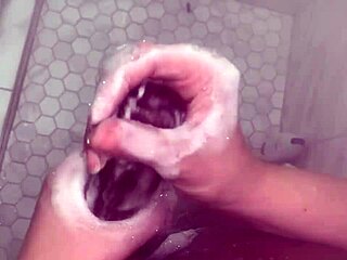Stepbrother tries convincing stepsisters to try anal in shower. Omg your dick is huge!