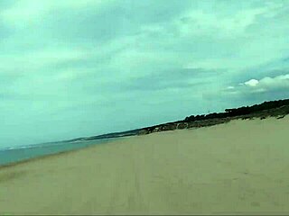 Guy On NUDE BEACH Spills A Lot Of MILK