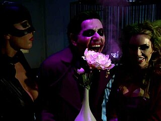 katwoman jennifer dark prowls into a prison cage 3way