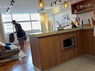 My Friend Bobiou Had To Sit On Her Husband's Huge BBC, Leaving Her Pussy So Wide Open