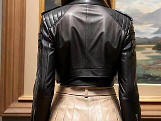 art lessons turn into leather porn fun 😏