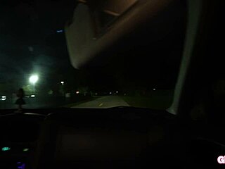 Hitchhiking SLUT Thanks FAT COCK For A Ride