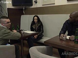 Kinky black cuckold sex with Nicole Love in outdoor public