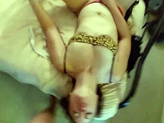 Clothed in black leather, white slut gets doggystyle pov deepthroat rimming