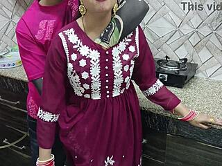 indian bhabhi gets hard fuck from devar in kitchen