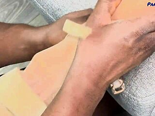 horny mature rita with hairy pussy gets black dick in tan pantyhose