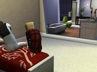 In Sims 4, explore this cuckold story where the old guy watches licking and muff diving on pussy.