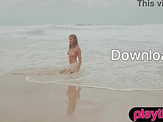 petite australian milf teases round tits and bubble butt