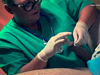 Dominatrix mistress april runs cruel cock clinic