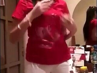 Hot Indian girl dances privately with her friends in a fun gathering