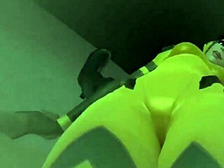 Tracer engages in scissor action with rusk and joel in femdom hardcore