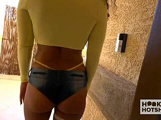 Light-Skinned Black Beauty Kitt Lacey Enjoys Messy Game With Date