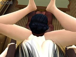 threesome in a public bar? so hot! 😍💦