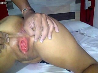 cuckold watches hotwife creampied by black guy.