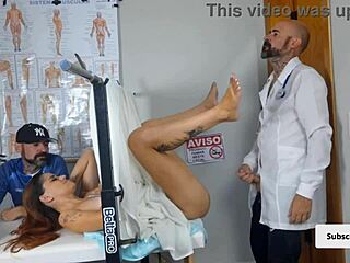 Gynecologist betrays cuckold by fucking his wife secretly in hospital quickie