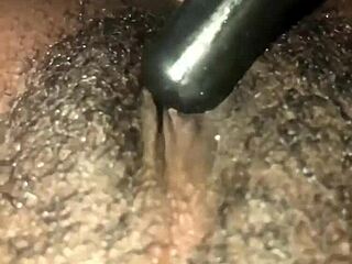 ebony pussy gets some play