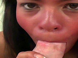 Rosario, cute teen 18+, sucks dick and gets facial cumshot