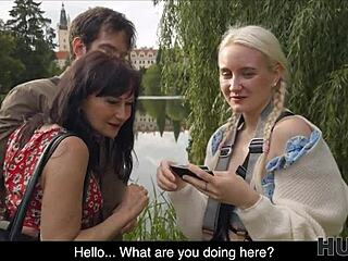 Young Hunter Spots Tight Teen in Park for Rough Encounter