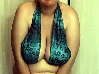 Trying Bikini Bras On Big Ass Bbw Chubby Tits