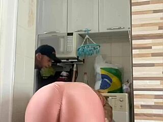 wife flashing her pussy near husband