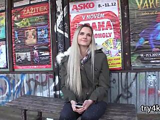 natural teen gives blowjob in pov and gets twat reamed